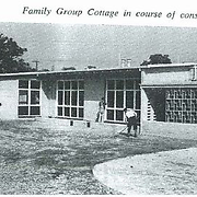 Family group cottage in course of construction